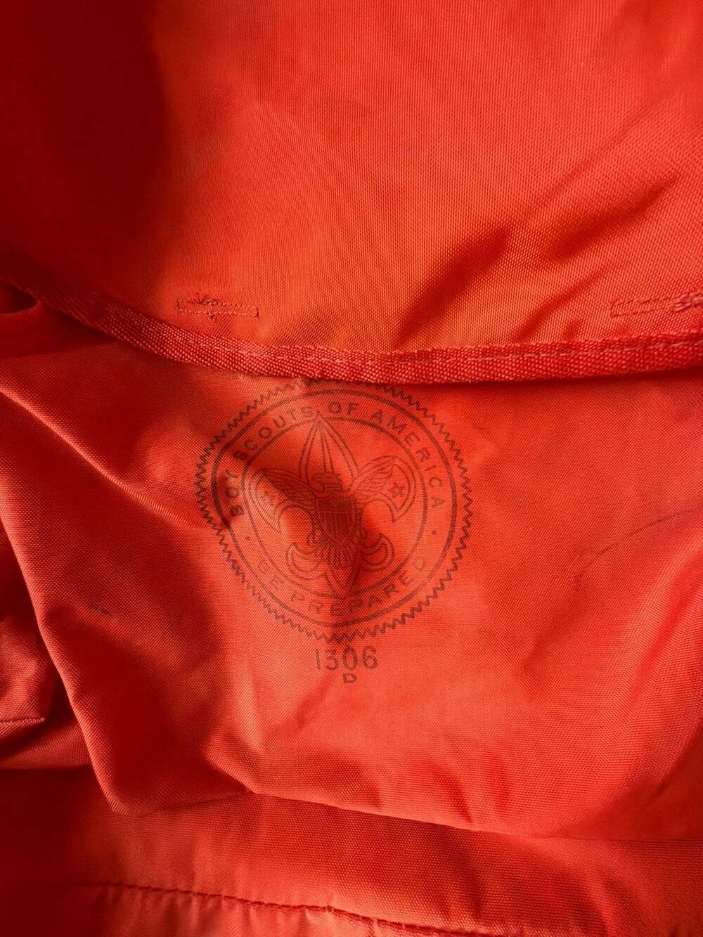 Vintage Boy Scouts of America Red Nylon Backpack with Aluminum External Frame